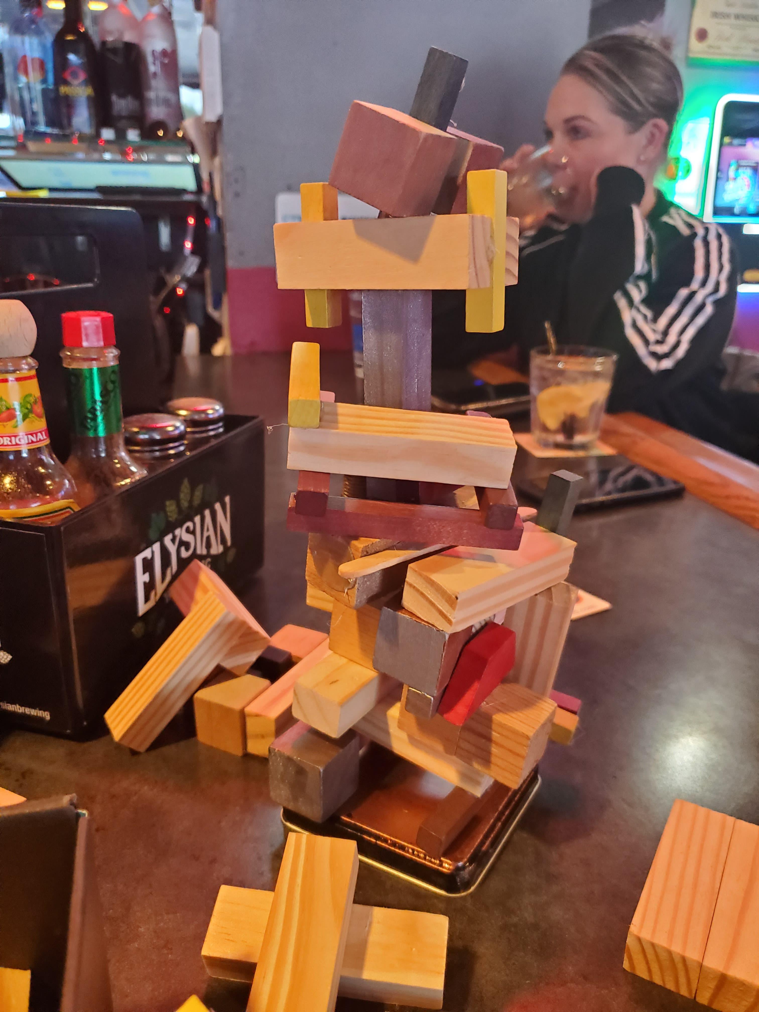 jenga rules two hands